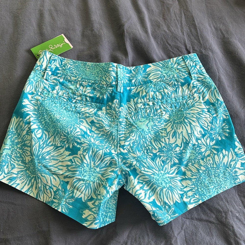 NWT Lilly Pulitzer Callahan shirt Ariel blue lion in the sun - Picture 4 of 4